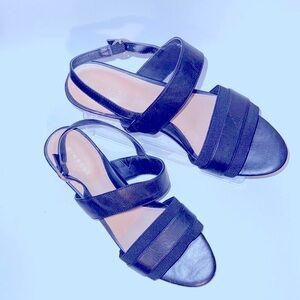 Taryn Rose Odette Black Strappy Sandals – Size 8.5